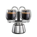 Baccarat Barista Brillante Double Espresso Coffee Maker Size 8.1X16cm
